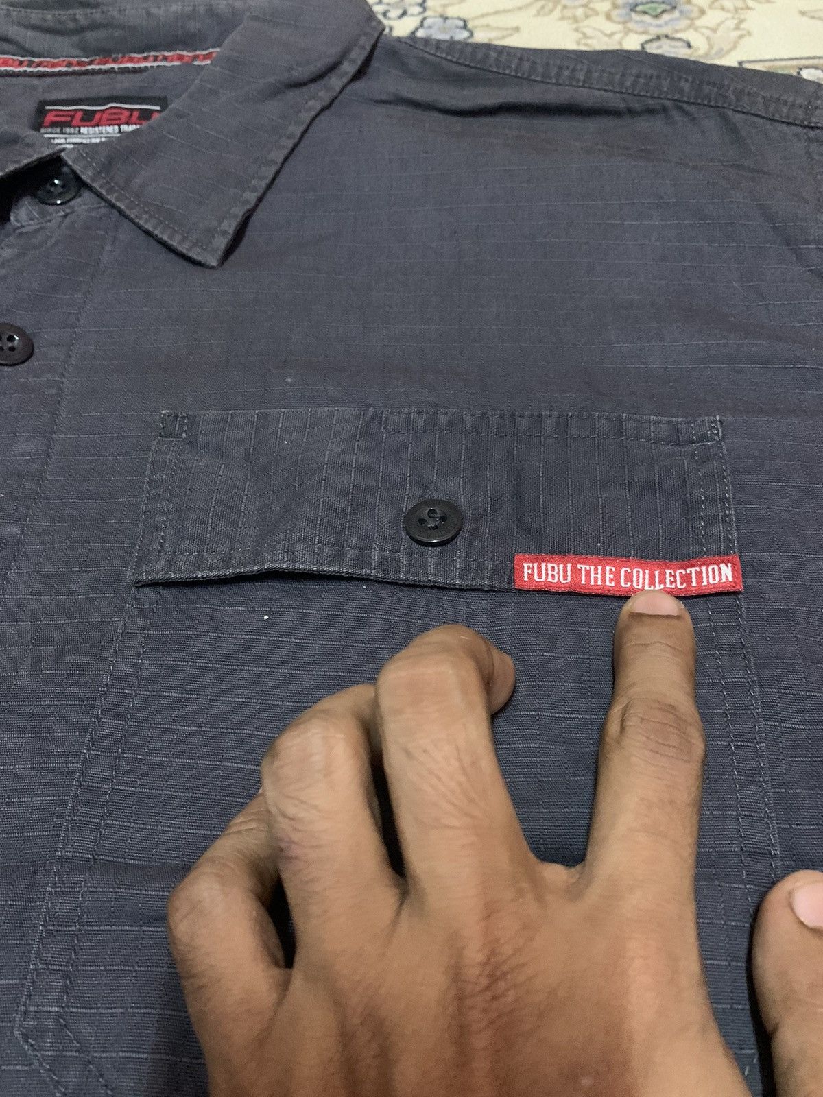 Fubu × Japanese Brand Y2K FUBU COLLECTION WORKWEAR BUTTON UP Size US L / EU 52-54 / 3 - 4 Thumbnail