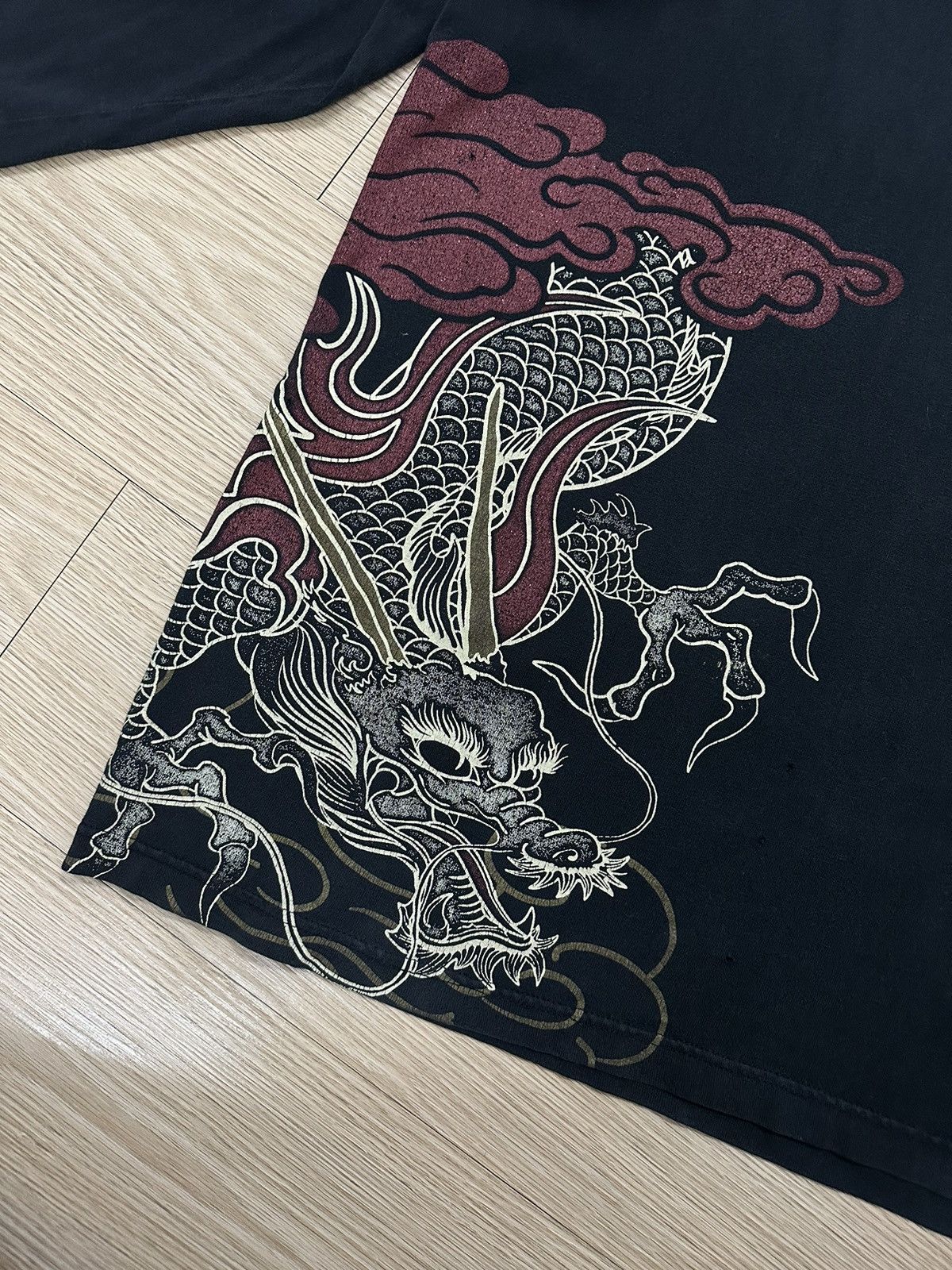 Rare Beautiful Strange Heaven Dragon Sukajan Design L/S Tee