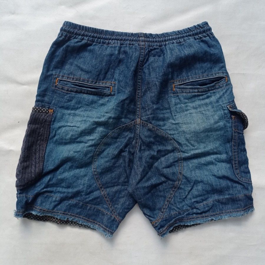 Frapbois × Issey Miyake denim patchwork frapbois short pant casual issey miyake Size US 30 / EU 46 - 3 Thumbnail