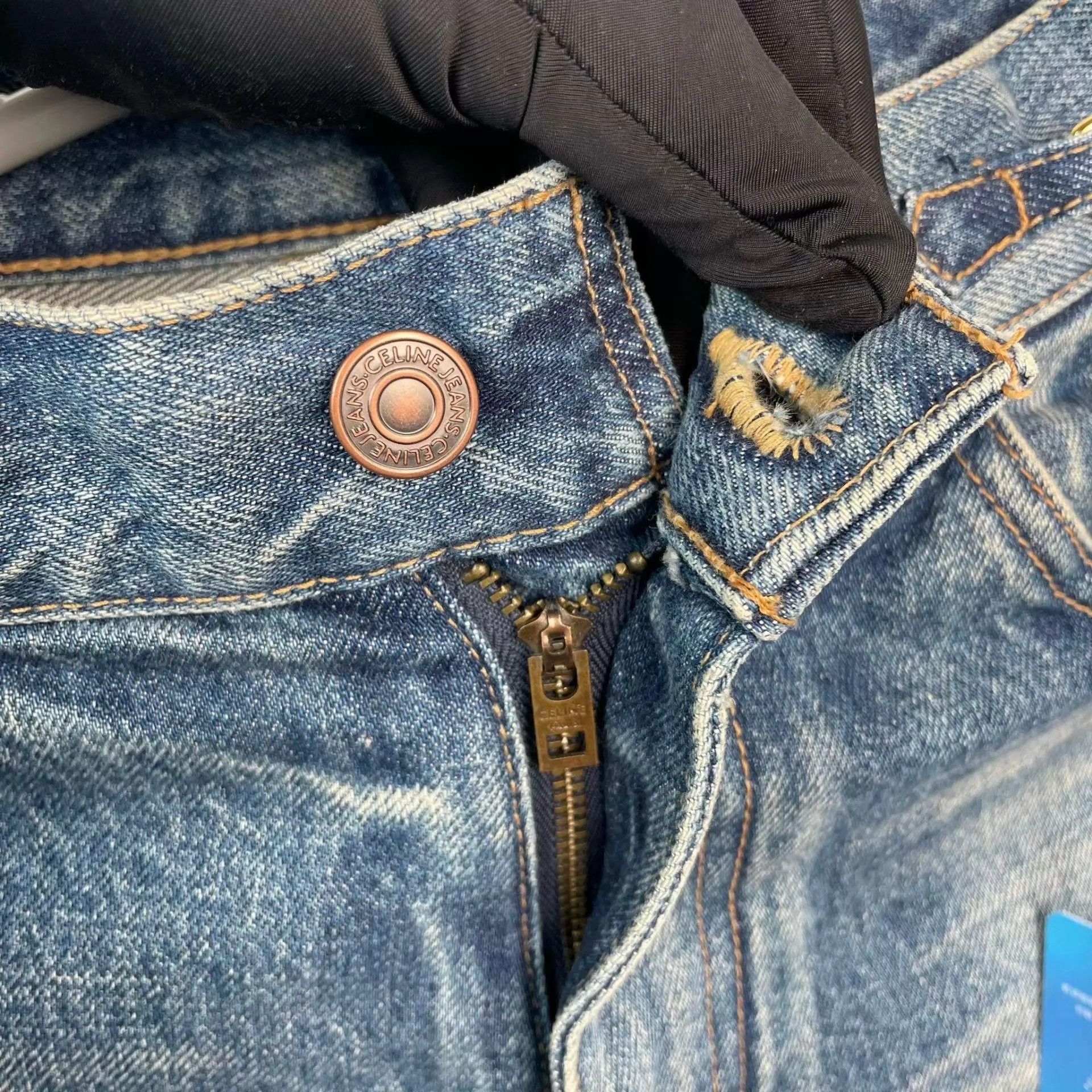 Celine Celine Denim Triumph Arc Pants 25 Blue 95 New Size 25" / US 0 / IT 36 - 4 Thumbnail