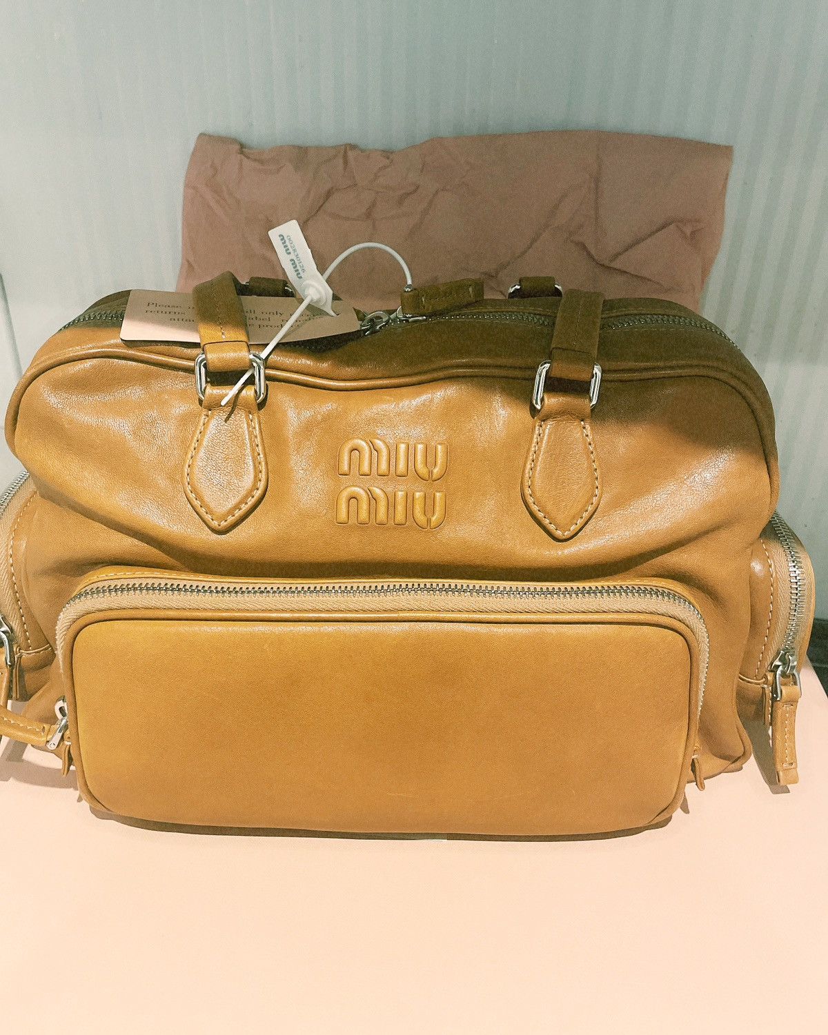 Miu Miu NWT Miumiu nap leather bag Size ONE SIZE - 2 Thumbnail