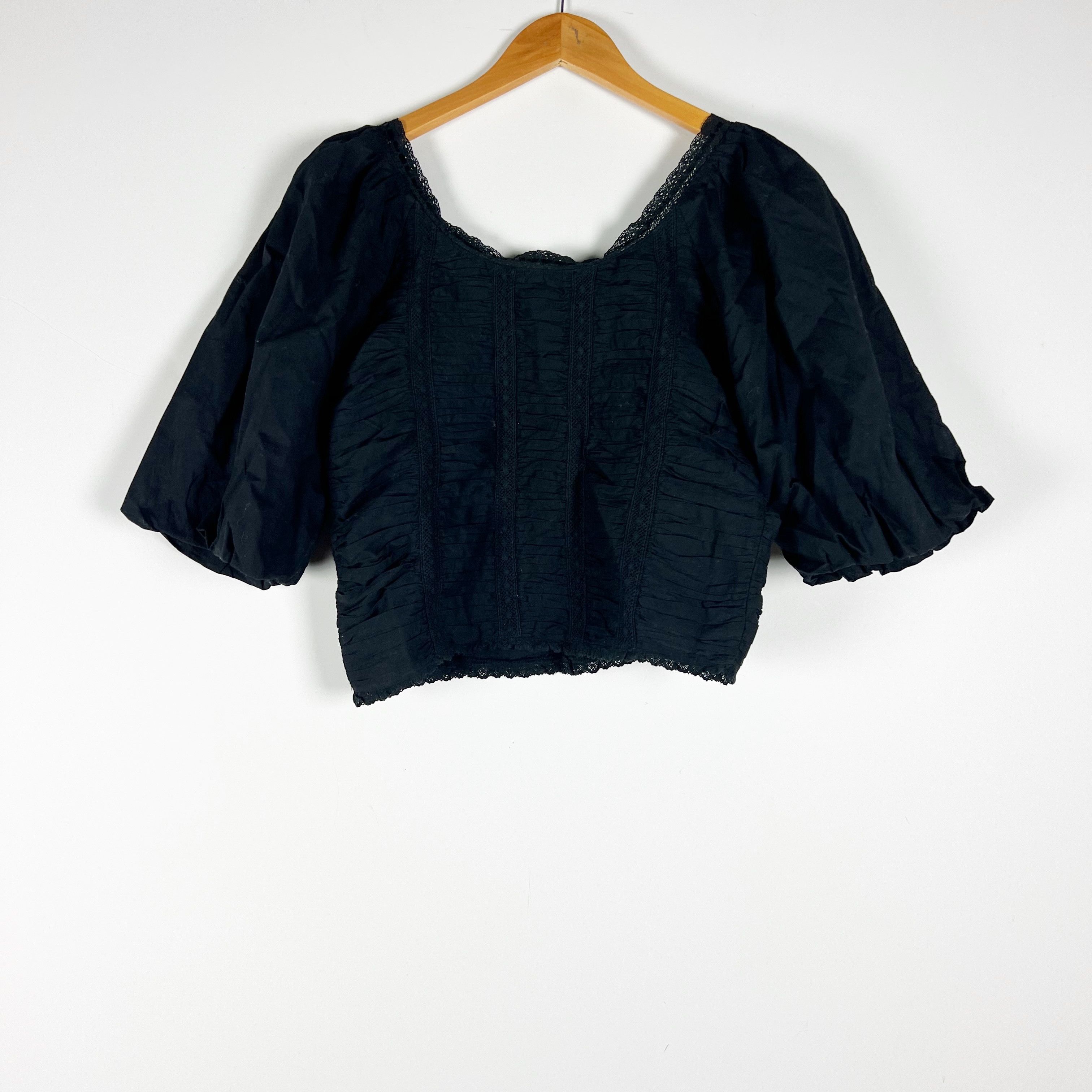 Other NEW Mille Ophelia Cotton Ruched Puff Half Size S / US 4 / IT 40 - 4 Thumbnail