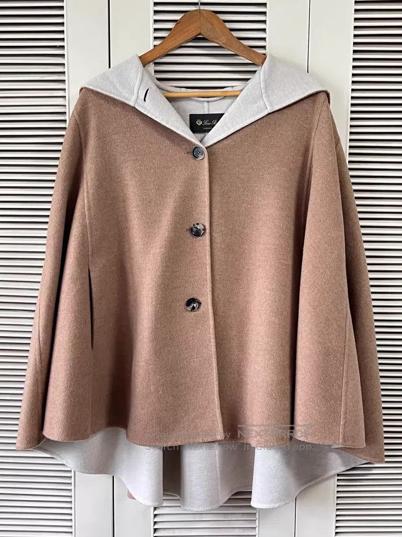 Loro Piana Loro Piana Hooded Cloak Coat, Camel Size M / US 6-8 / IT 42-44 - 1 Thumbnail