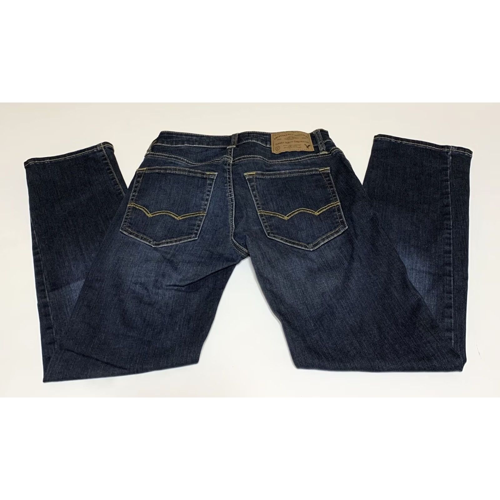 American Eagle Outfitters American Eagle Men Jeans 26x27 Slim Straight Leg Extreme Flex Blue Denim Fit Slim Pockets Regular Size 26 27 Inseam 27 US Medium Wash Denim Size US 26 / EU 42 - 2 Thumbnail