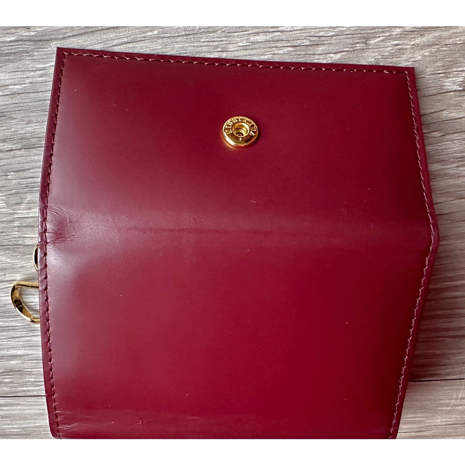 Burberry Burberry Burgundy Leather Key Holder with Nova Check Accent Size ONE SIZE - 12 Thumbnail
