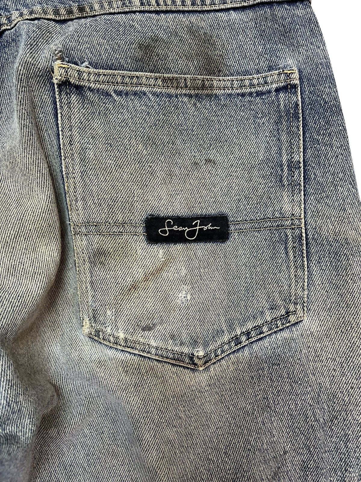 Sean John Vintage Sean John Baggy Faded Distressed Denim Size US 34 / EU 50 - 7 Thumbnail