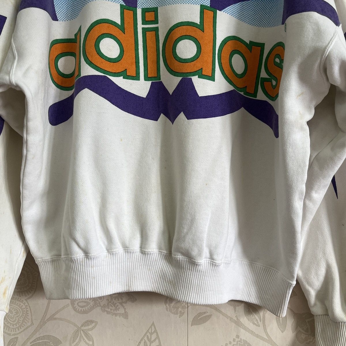 Adidas × Vintage Grails 90s Adidas Big Logo Overprinted Size US L / EU 52-54 / 3 - 10 Thumbnail