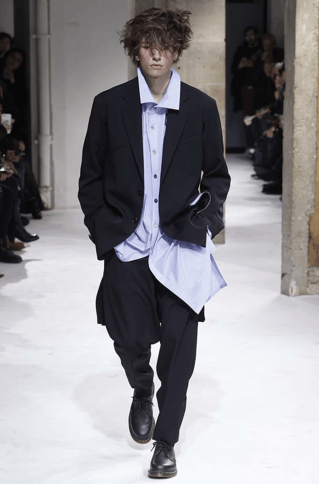 yohji yamamoto pour homme 17aw 白コート Yamamoto Fall 2017 Yohji Yamamoto 17aw Yohji Yamamoto Pour