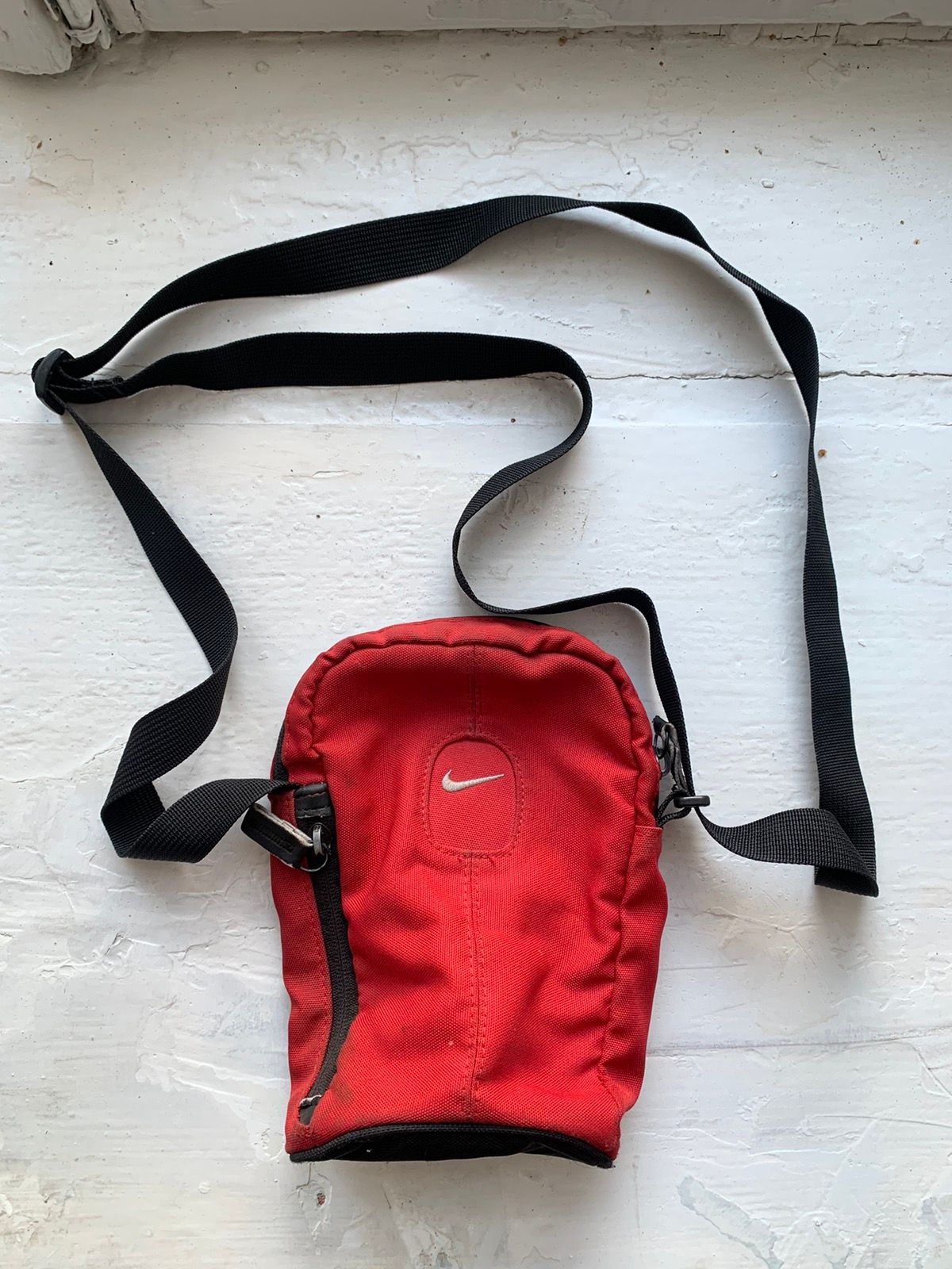 Pre-owned Nike X Vintage Nike Drill Vintage Y2k Mini Bag Travis Style 90's Very In Red
