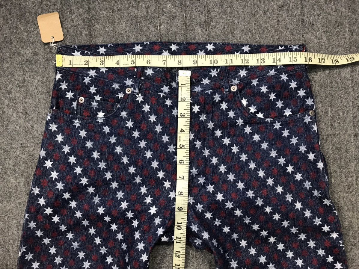 Katharine Hamnett London Katherine Hamnett London Indigo Denim Pant Star Over Printed Size 32" / US 10 / IT 46 - 10 Thumbnail