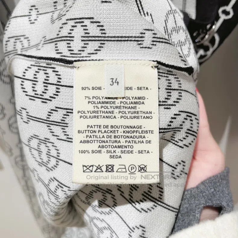 Hermes Hermes Black and white pig nose print knit cardigan jacket Size XXS / US 00 / IT 34 - 4 Thumbnail