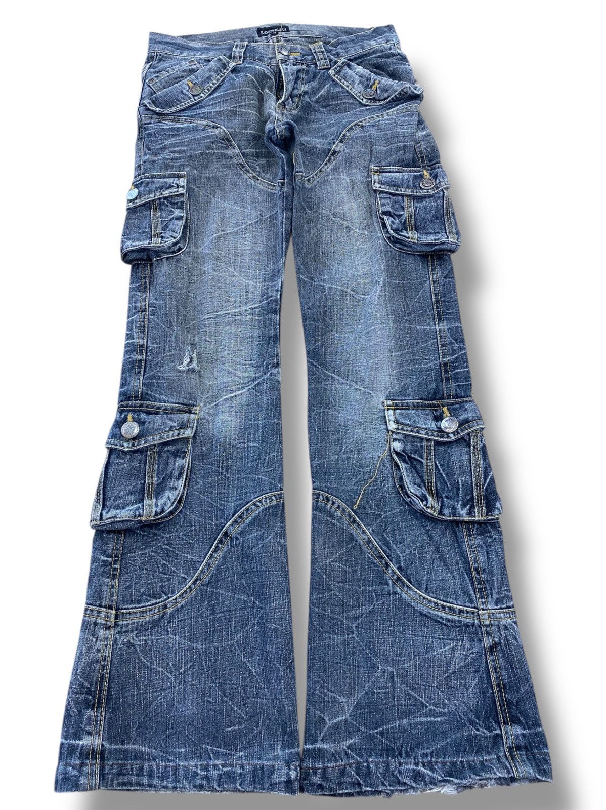 LOWBOX Lowbox Blue Cargo Denim Unique Design and Multiple Pockets Size US 30 / EU 46 - 1 Thumbnail