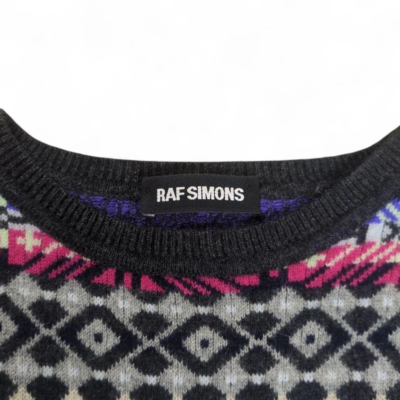 Raf Simons Raf Simons - Patterned Wool Crew Neck Sweater Size US M / EU 48-50 / 2 - 1 Thumbnail