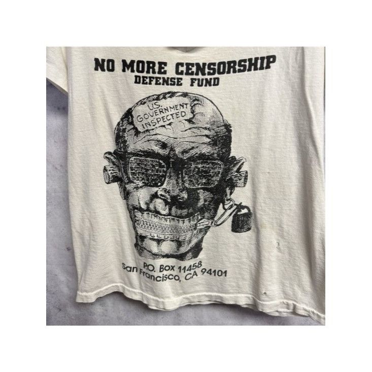 Band Tees Vintage 80s Dead Kennedys No More Censorship Defense Fund Size US L / EU 52-54 / 3 - 3 Thumbnail