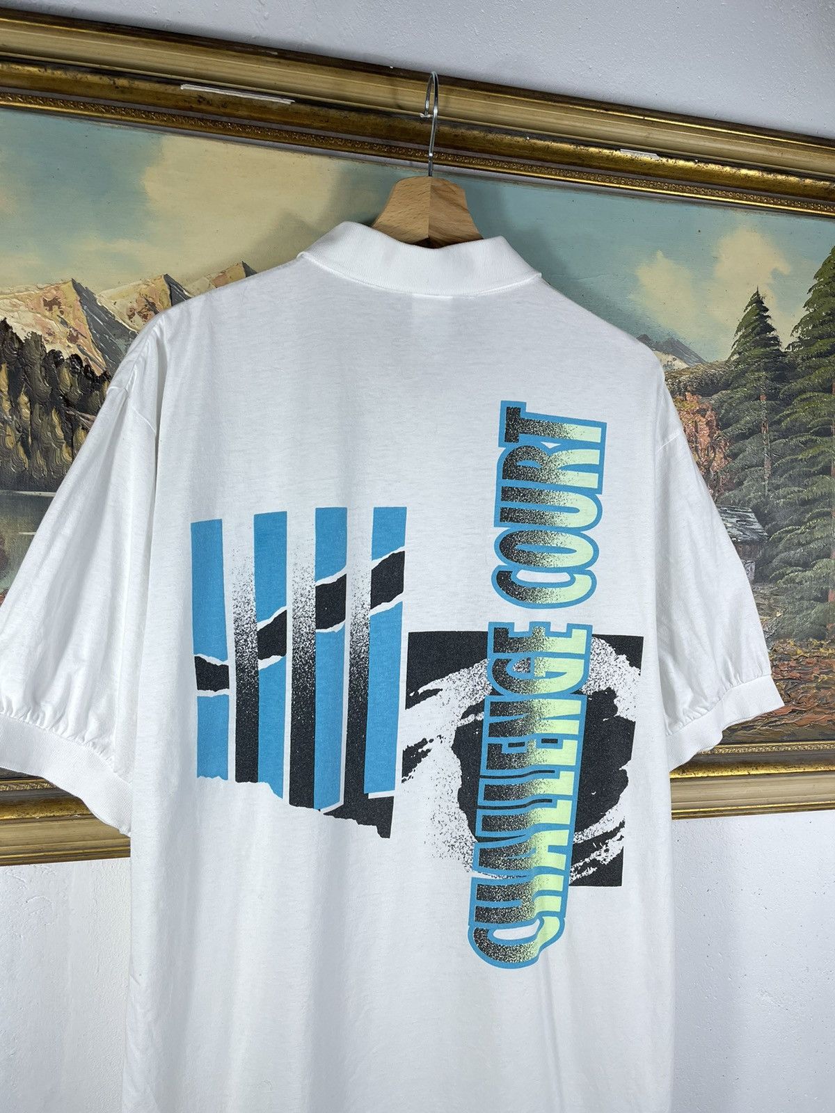 Nike Vintage Retro 90s Nike Challenge court Tennis polo t shirt Size US L / EU 52-54 / 3 - 9 Thumbnail