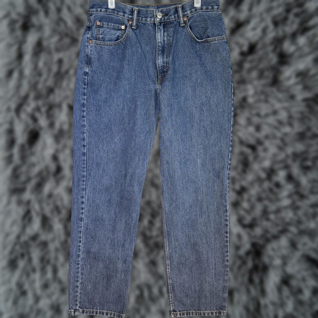 Levi's Levi's 550 Jeans Men 33x32 Relaxed Tapered Denim Classic Blue 100% Cotton Mens Jeans 5-Pocket USA 90s Retro Vintage N/A Size US 33 - 1 Thumbnail