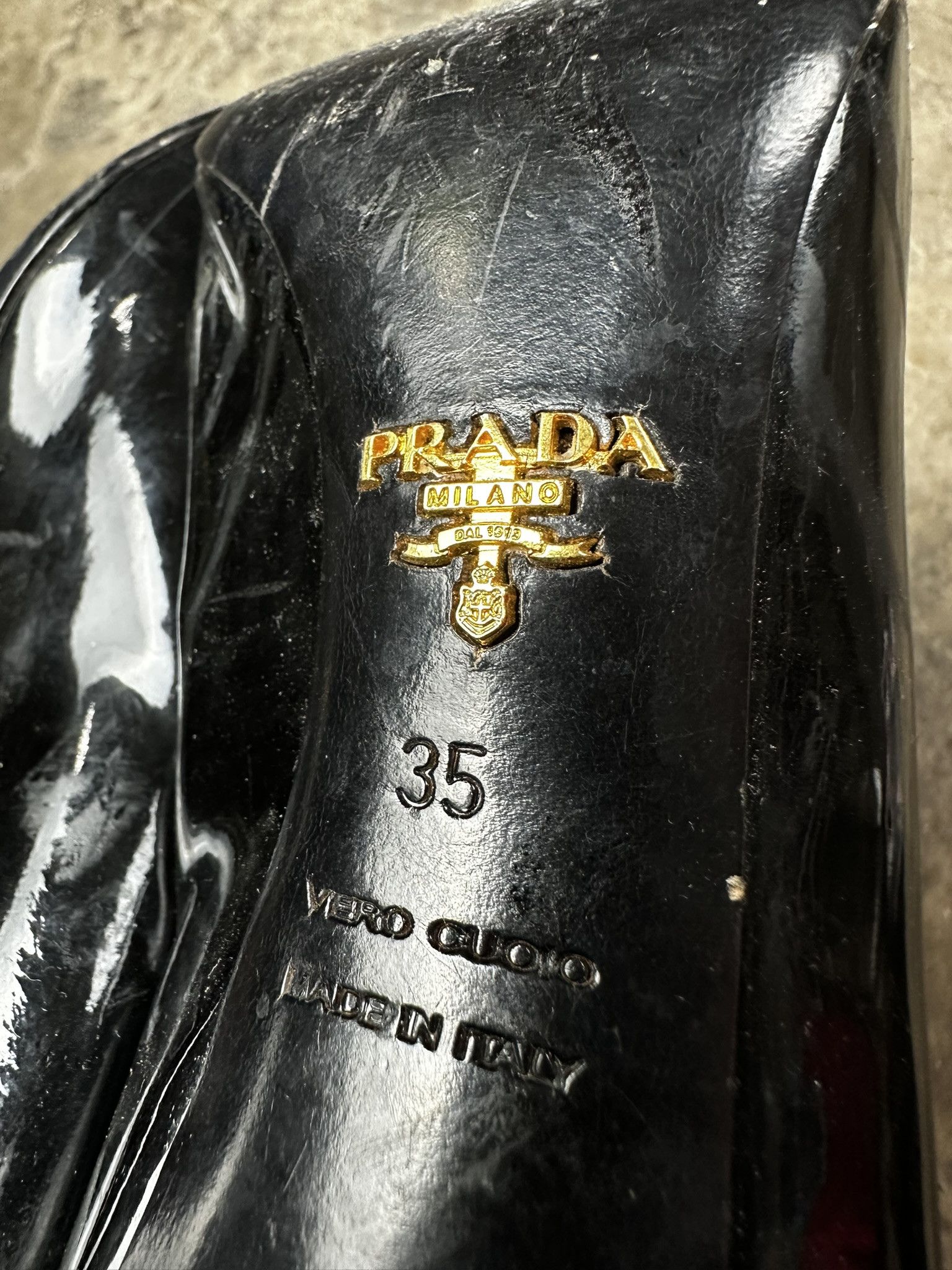 Prada Vintage Prade Leather Heels Size US 5 / IT 35 - 8 Thumbnail