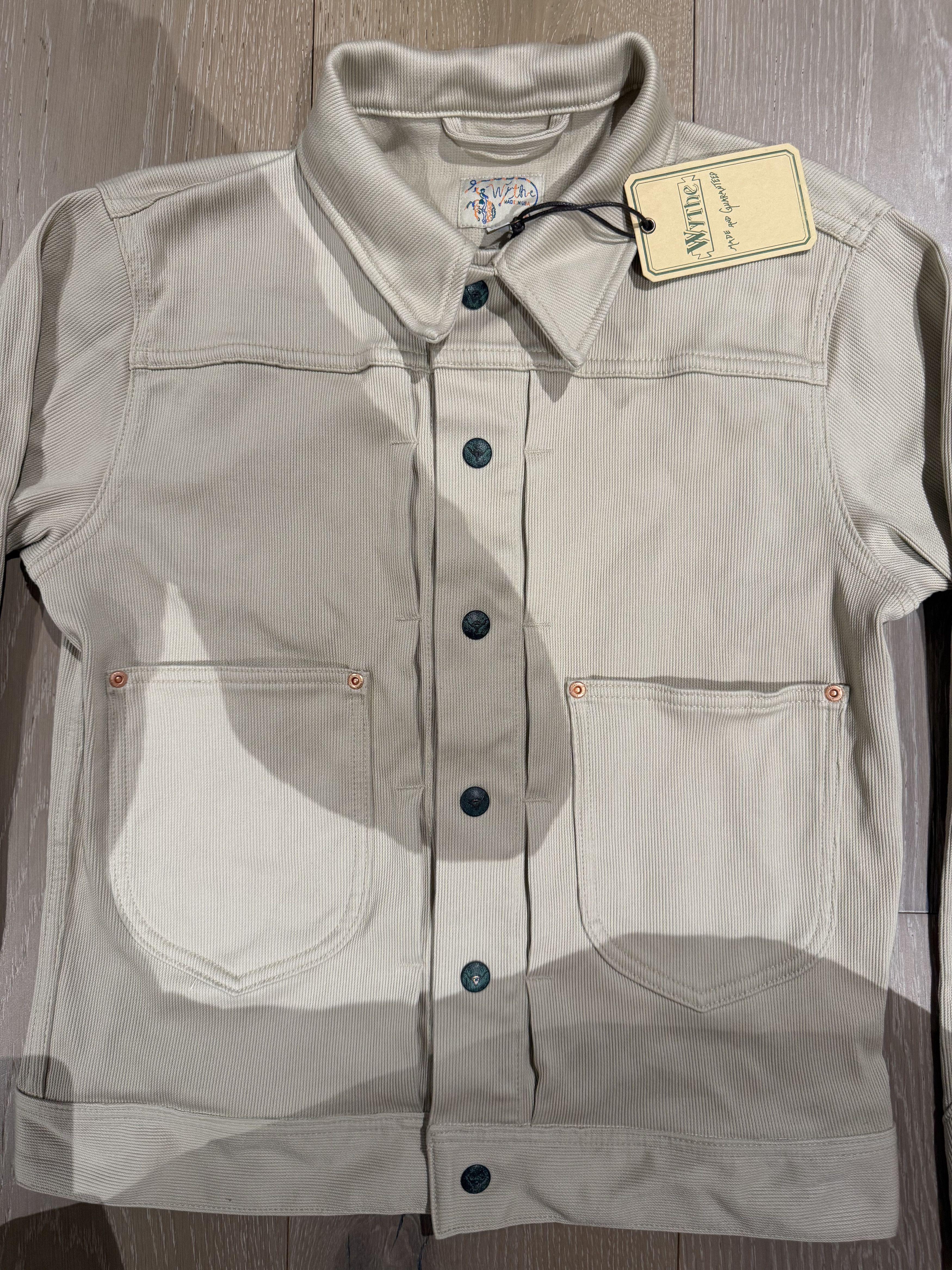 WYTHE 💚 Wythe Bedford Cord Ranch Jacket Off White USA Medium NEW Size US M / EU 48-50 / 2 - 5 Thumbnail