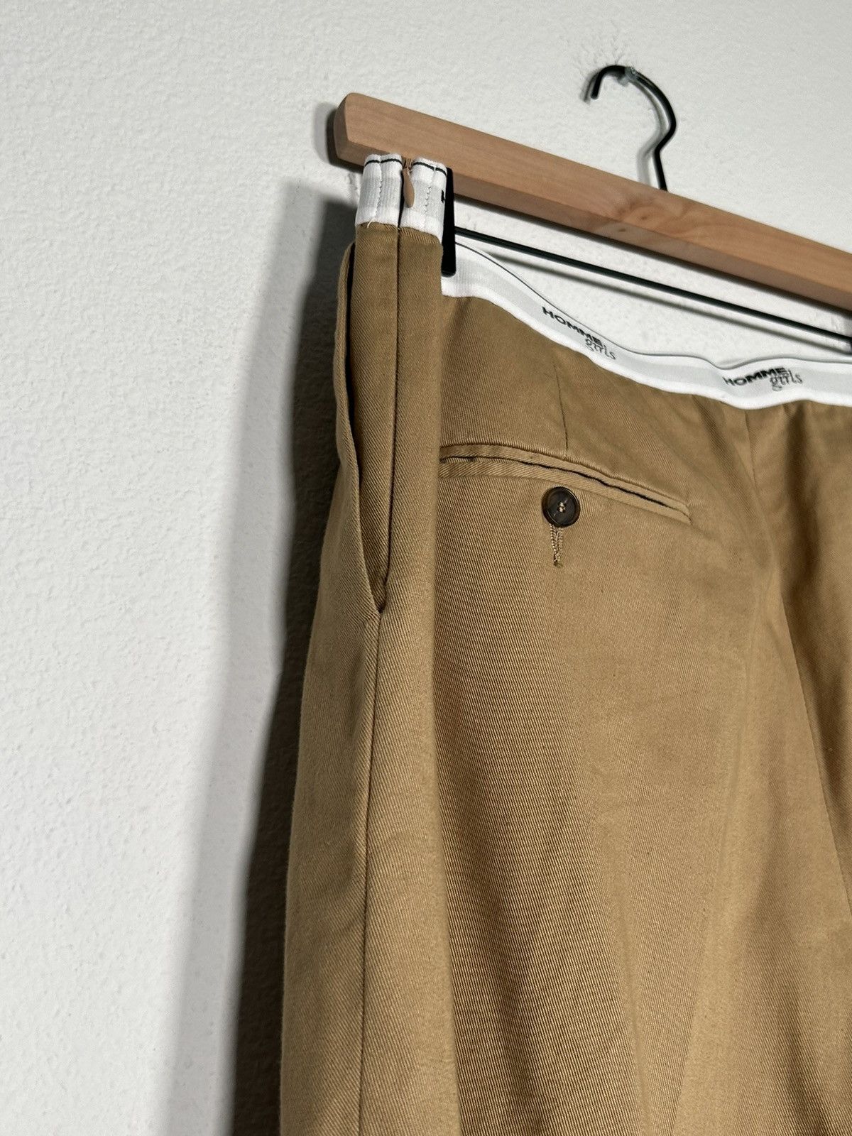 Designer ‘Homme Girls’ Elastic Waist Band Wide Leg Trousers Size US 32 / EU 48 - 4 Thumbnail