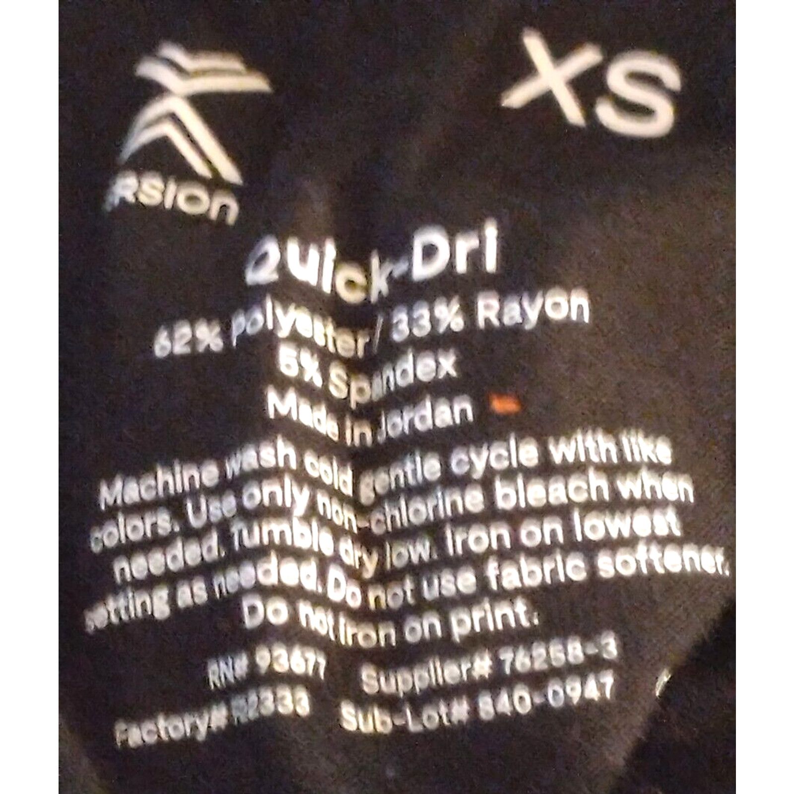 Other Xersion WM's XS Ankle Leggings Black White Stripes &Crop Top Size 25" / US 0 / IT 36 - 3 Thumbnail
