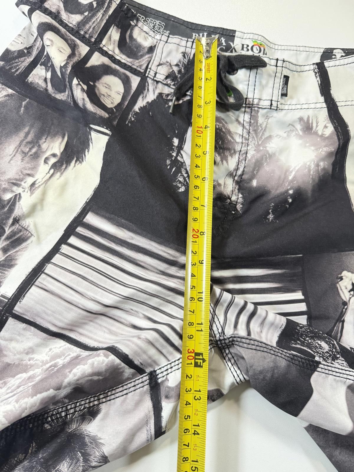 Billabong Billabong x Bob Marley Black and White Board Shorts M Size US 32 / EU 48 - 6 Thumbnail