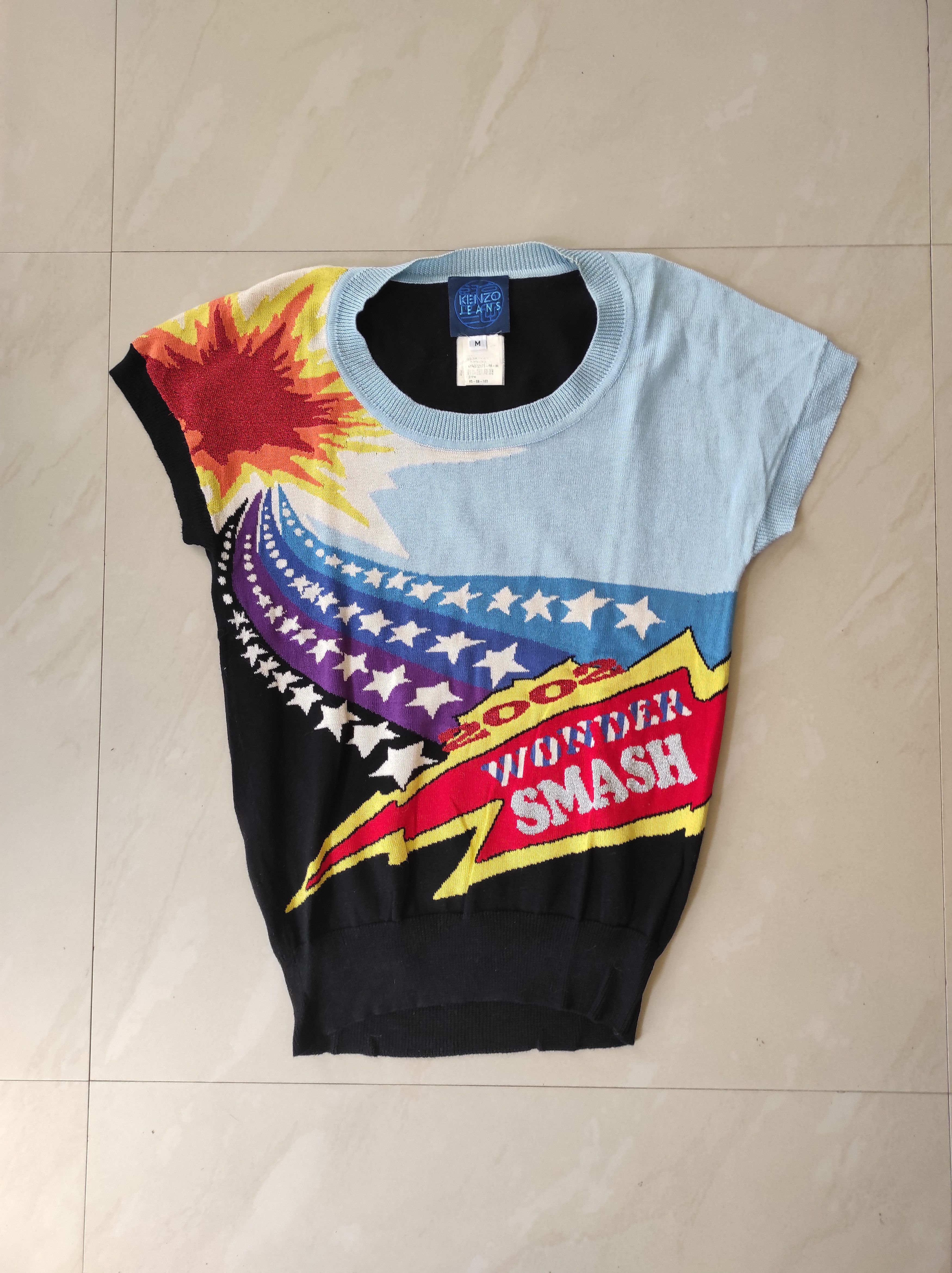 Kenzo × Vintage Vintage Kenzo Jeans Wonder Smash 2002 Knit Size S / US 4 / IT 40 - 1 Thumbnail