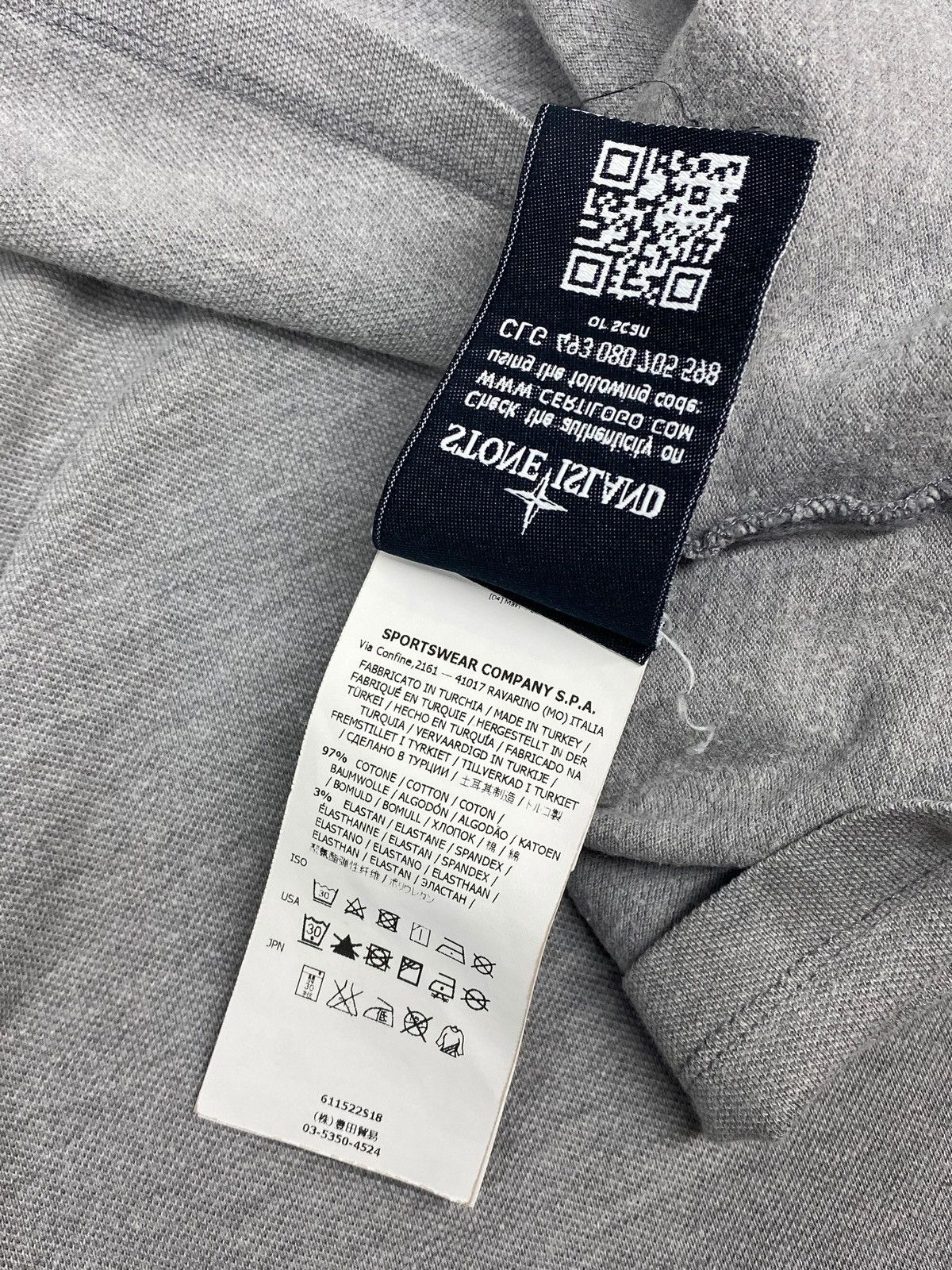 Stone Island 🔥 STONE ISLAND GREY POLO SHIRT CASUAL MILANO STREET STYLE Size US L / EU 52-54 / 3 - 12 Thumbnail