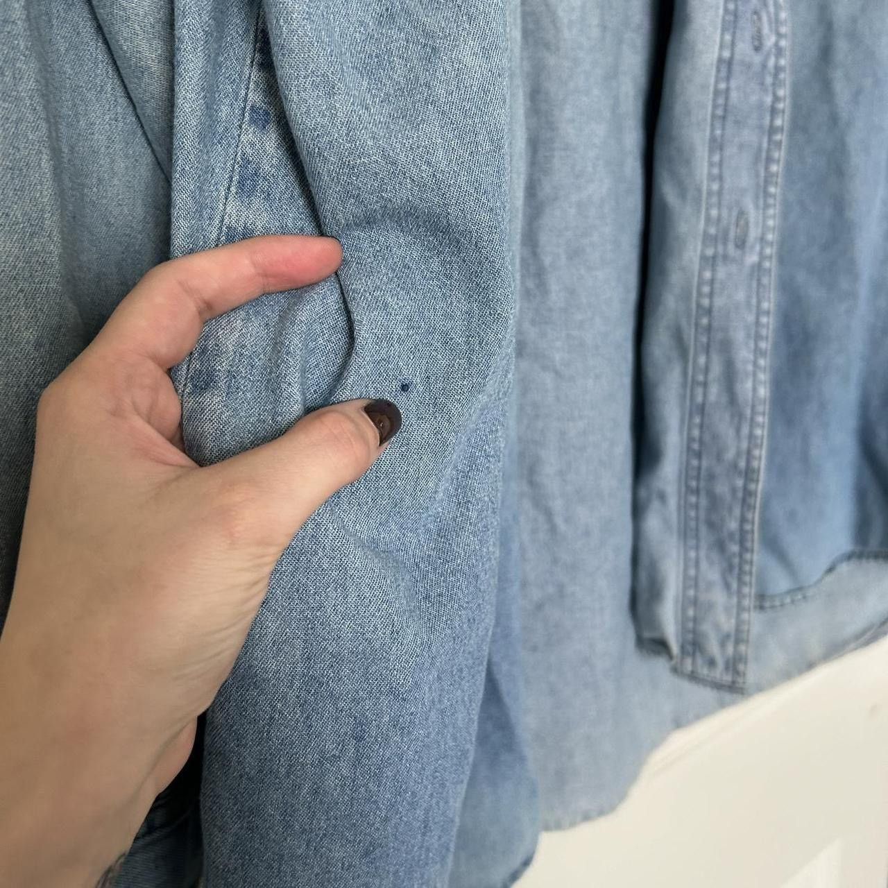 Vintage Vintage Hunting Horn Faded Oversized Denim Shirt Size US XL / EU 56 / 4 - 3 Thumbnail