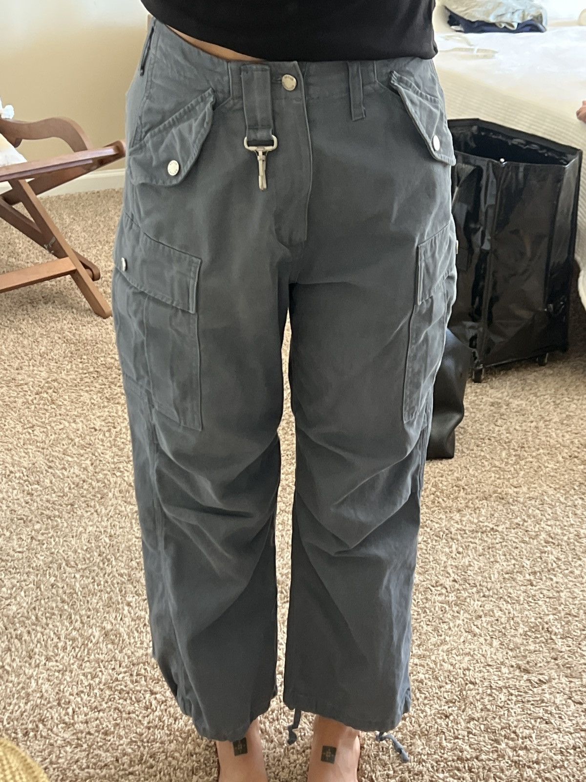 Reese Cooper Reese Cooper RipStop Wide Leg Cargo Pants Size 26" / US 2 / IT 38 - 3 Thumbnail