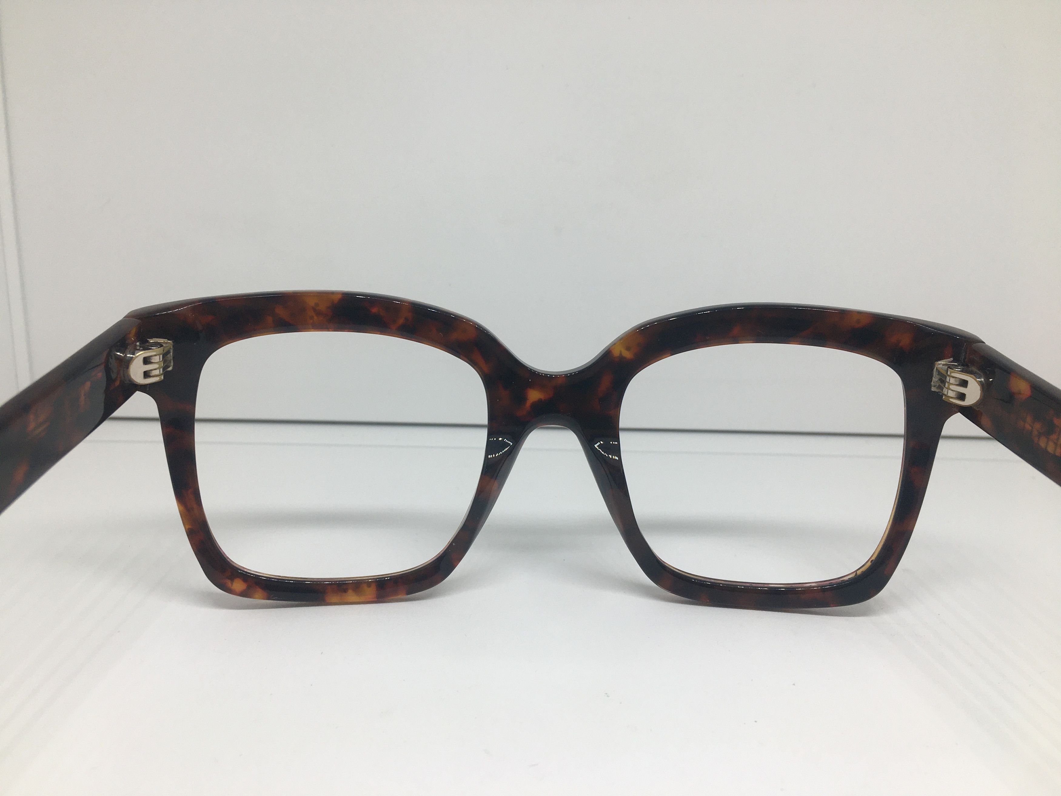 Other Handmade Tortoise Acetate Square Eyeglasses Frame Size ONE SIZE - 6 Thumbnail