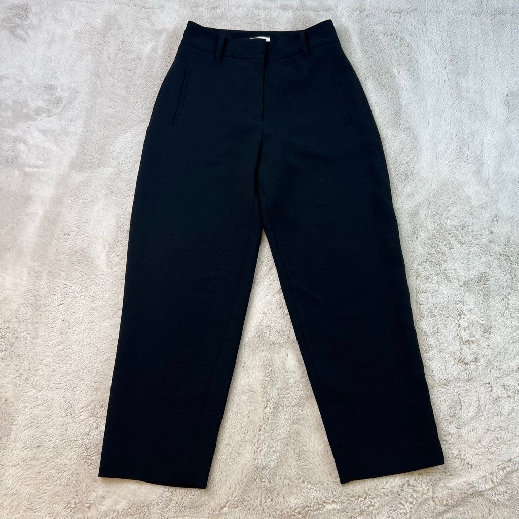 Banana Republic Aritzia Wilfred Crepe Darontal Pull On Pants Black Size 2 Size 26" / US 2 / IT 38 - 2 Thumbnail