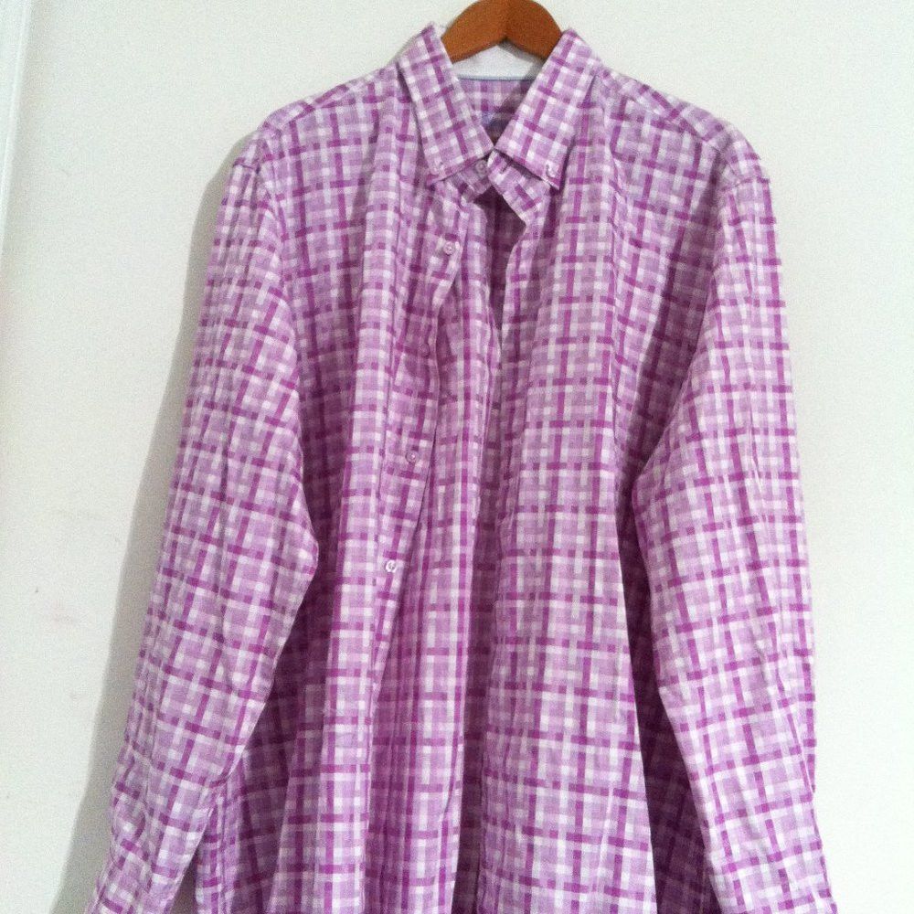 Tasso Elba TASSO ELBA MENS COTTON BUTTON DOWN CASUAL SHIRT SIZE: XXL Size US XXL / EU 58 / 5 - 3 Thumbnail