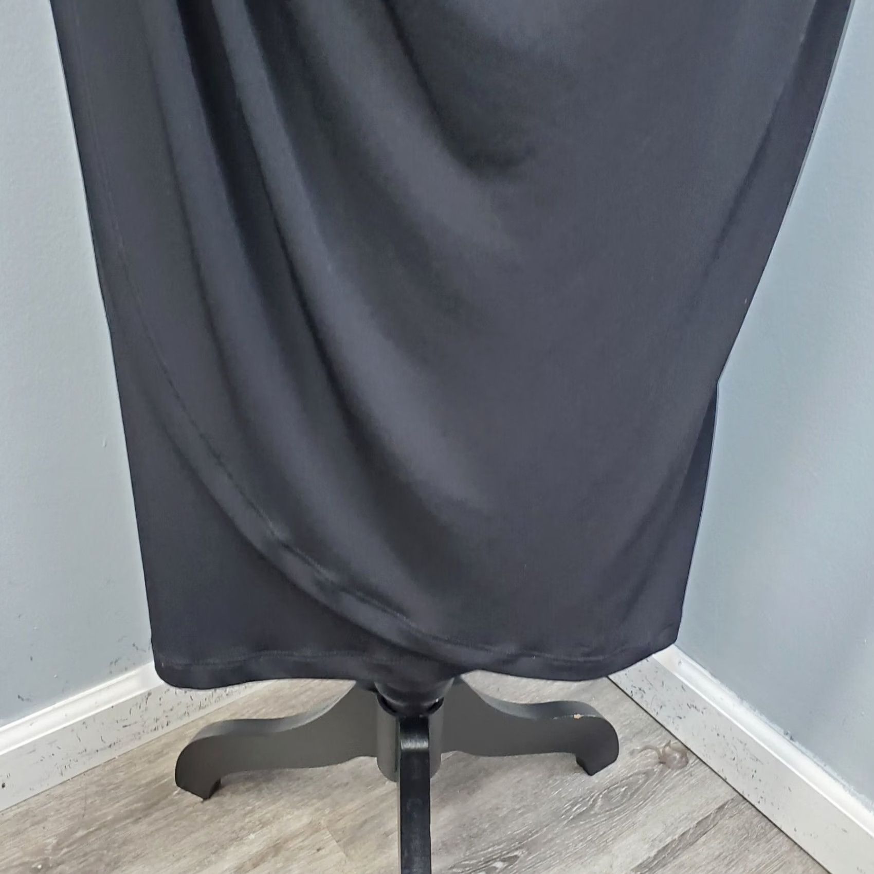 Vintage Connected Apparel Bodycon Dress Womens Size 14 Black Tan Lace Pleated Round Neck Size XL / US 12-14 / IT 48-50 - 5 Thumbnail