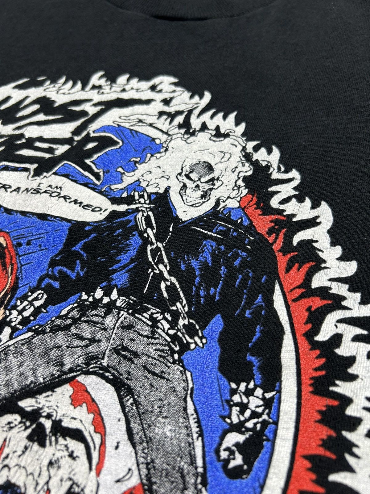 Marvel Comics RARE! 1992 Ghost Rider “I am Transformed” Marvel T-Shirt Size US L / EU 52-54 / 3 - 8 Thumbnail
