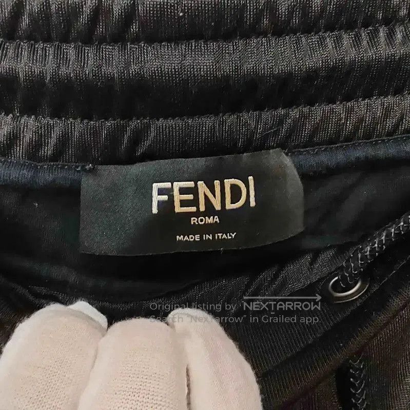 Fendi Fendi Black Cotton Casual Pants for Men . Size US 36 / EU 52 - 3 Thumbnail