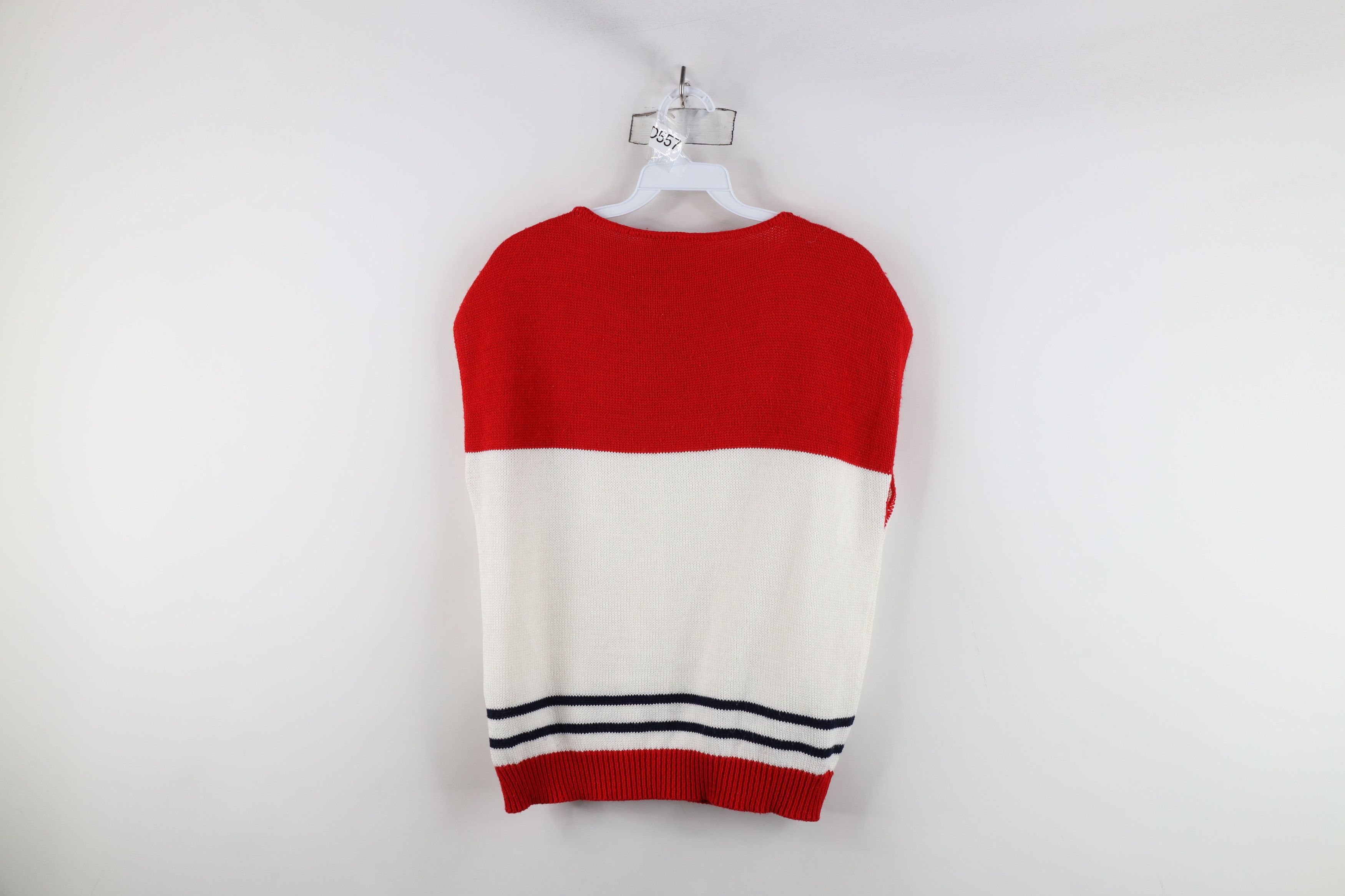 Vintage Vintage 70s 80s Streetwear Sailboat Knit Sweater Vest USA Size M / US 6-8 / IT 42-44 - 10 Thumbnail