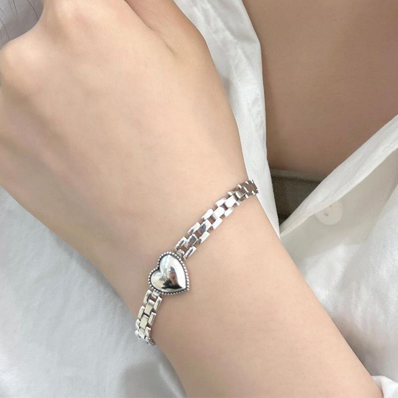 Jewelry Creative Love Heart Bracelet Size ONE SIZE - 2 Thumbnail