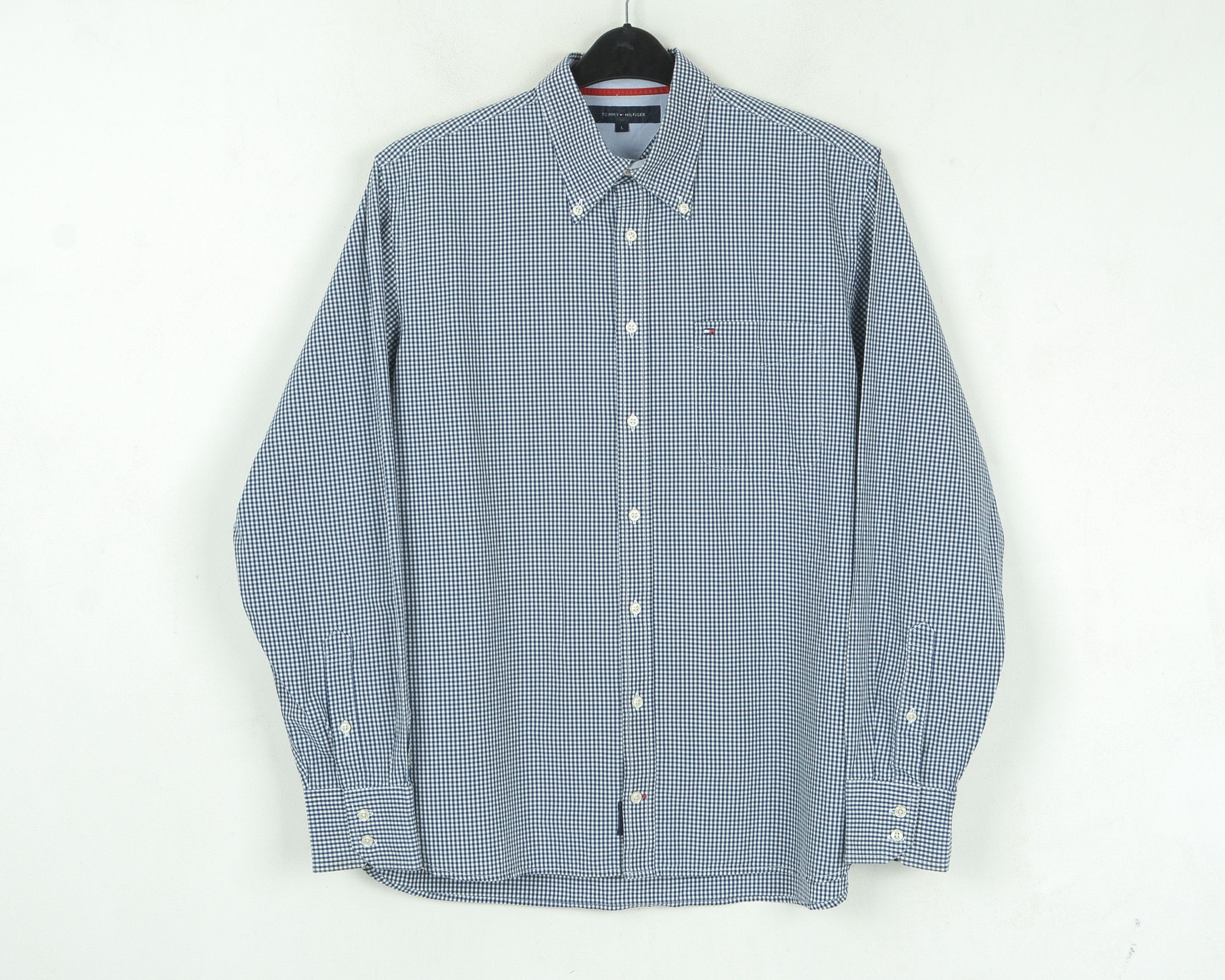 Tommy Hilfiger Button Up Shirt Check Plaid Formal Long Sleeved Casual Top Size US L / EU 52-54 / 3 - 1 Thumbnail
