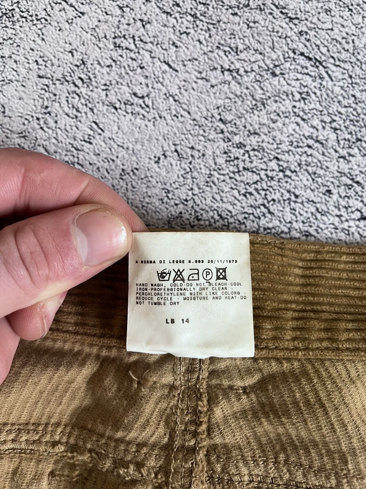Dolce & Gabbana Dolce Gabbana Men’s Pants Corduroy Vintage Brown Metal Logo Size US 31 - 12 Thumbnail