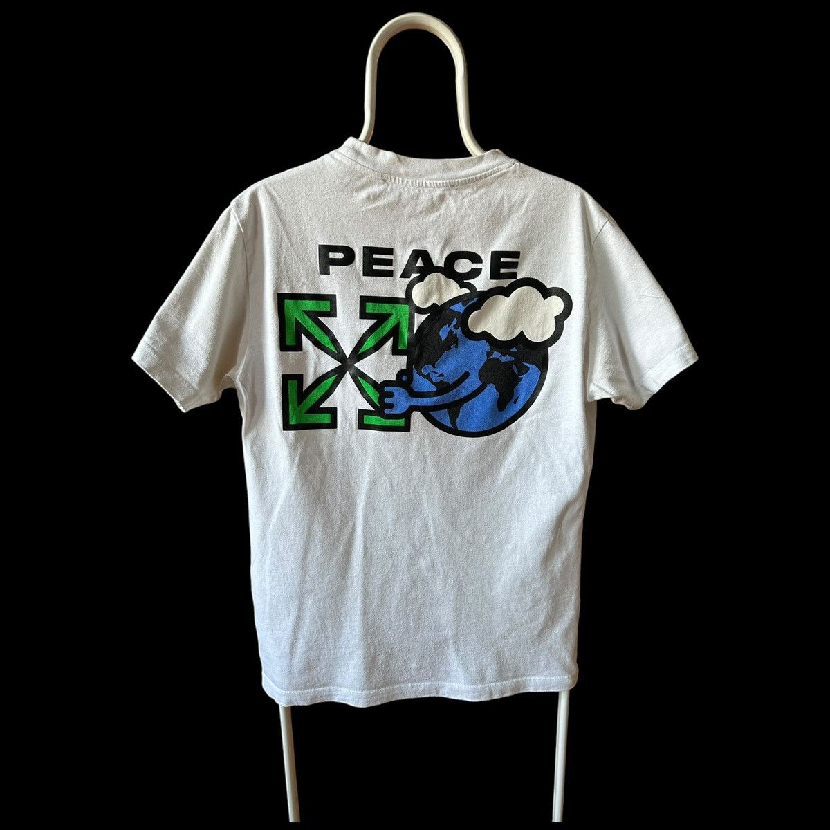 Off white peace t shirt hotsell