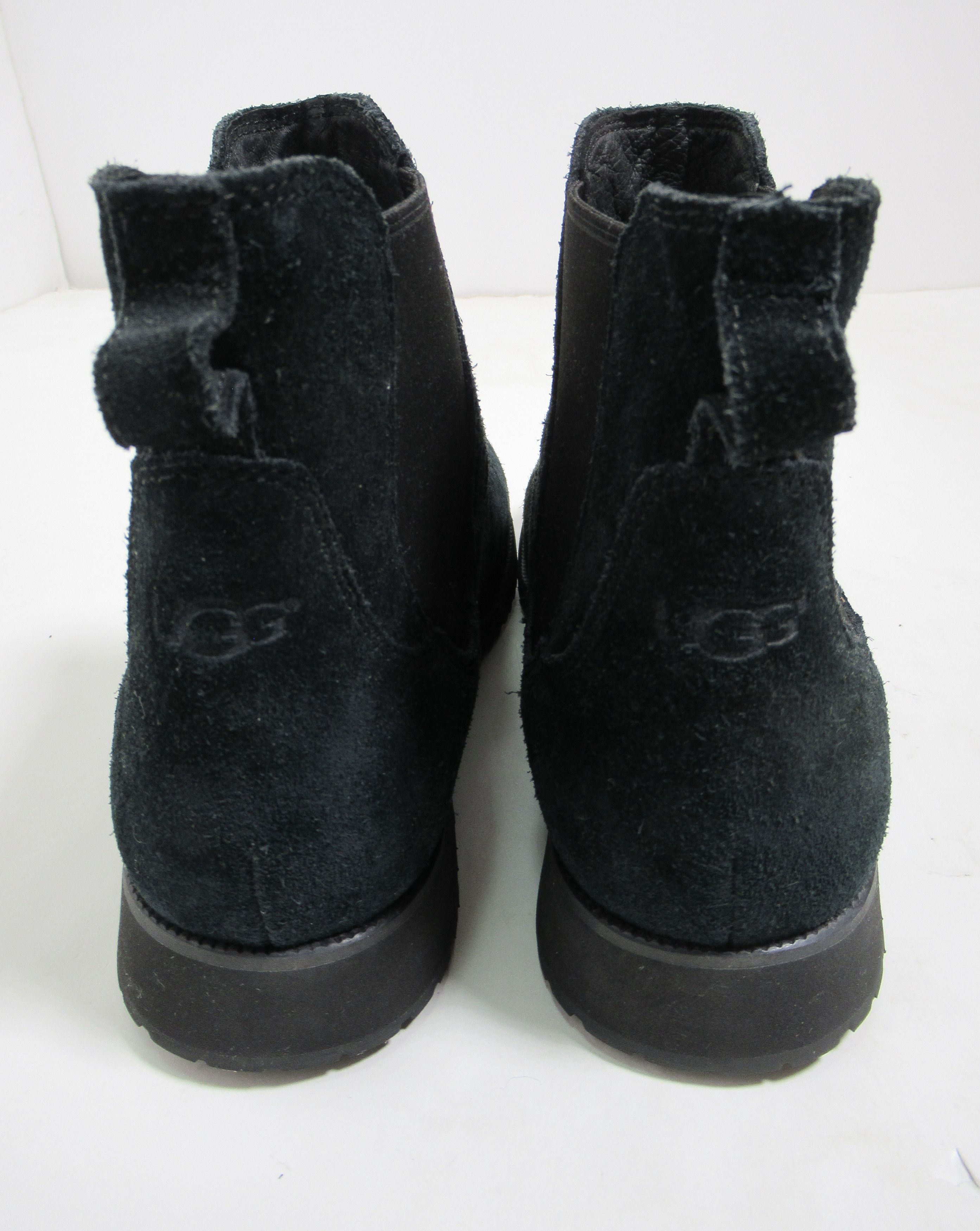 Ugg Ugg Men's Briscoe Chelsea Boots Suede Leather Black Size US 11 / EU 44 - 4 Thumbnail