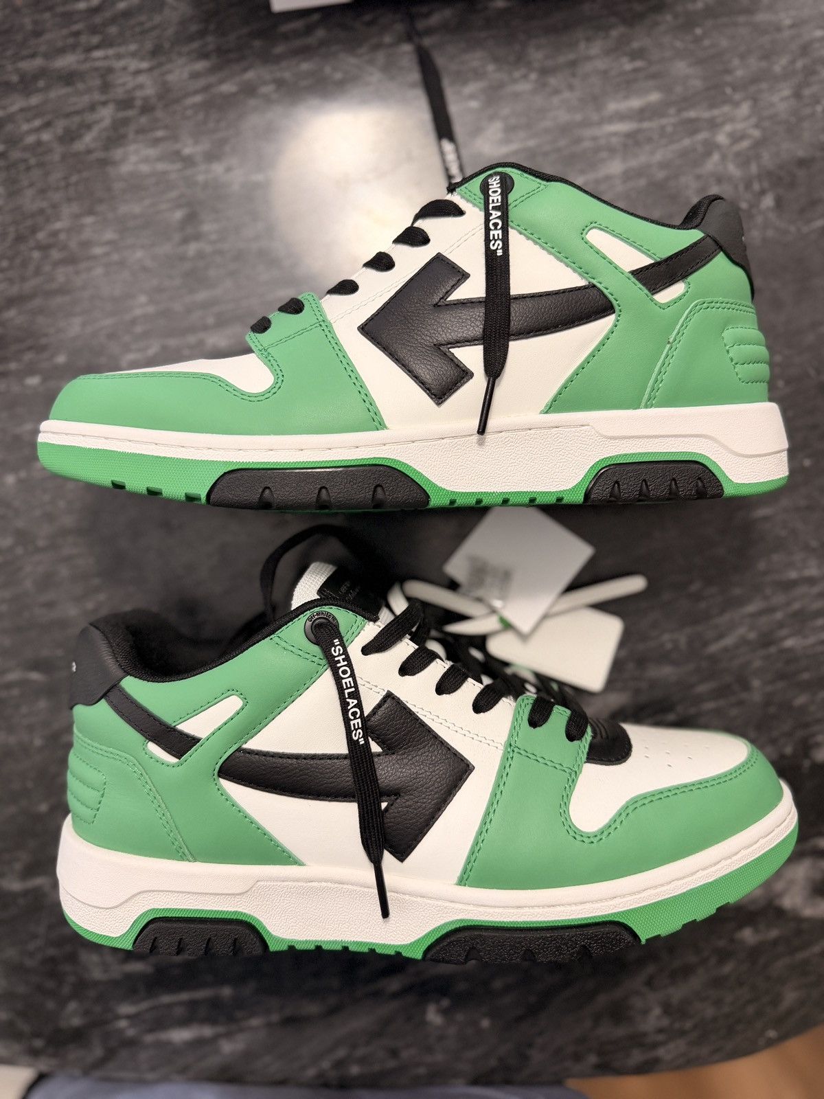 Off-White Off white- Out of Office Low Top Sneaker size:43 green Size US 10 / EU 43 - 4 Thumbnail