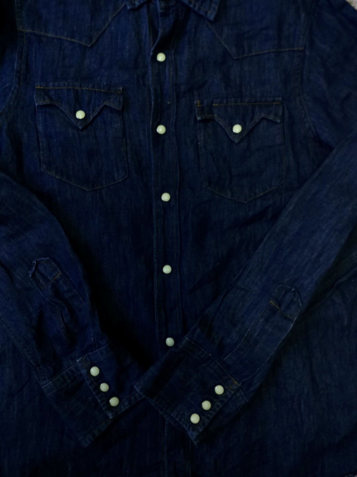 Needles Needles western shirt indigo snap button Size US S / EU 44-46 / 1 - 3 Thumbnail