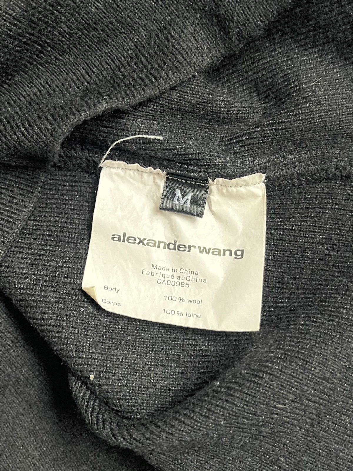 Alexander Wang Alexander Wang Black Wool Mock Neck Short Sleeve Dress Size M / US 6-8 / IT 42-44 - 9 Thumbnail