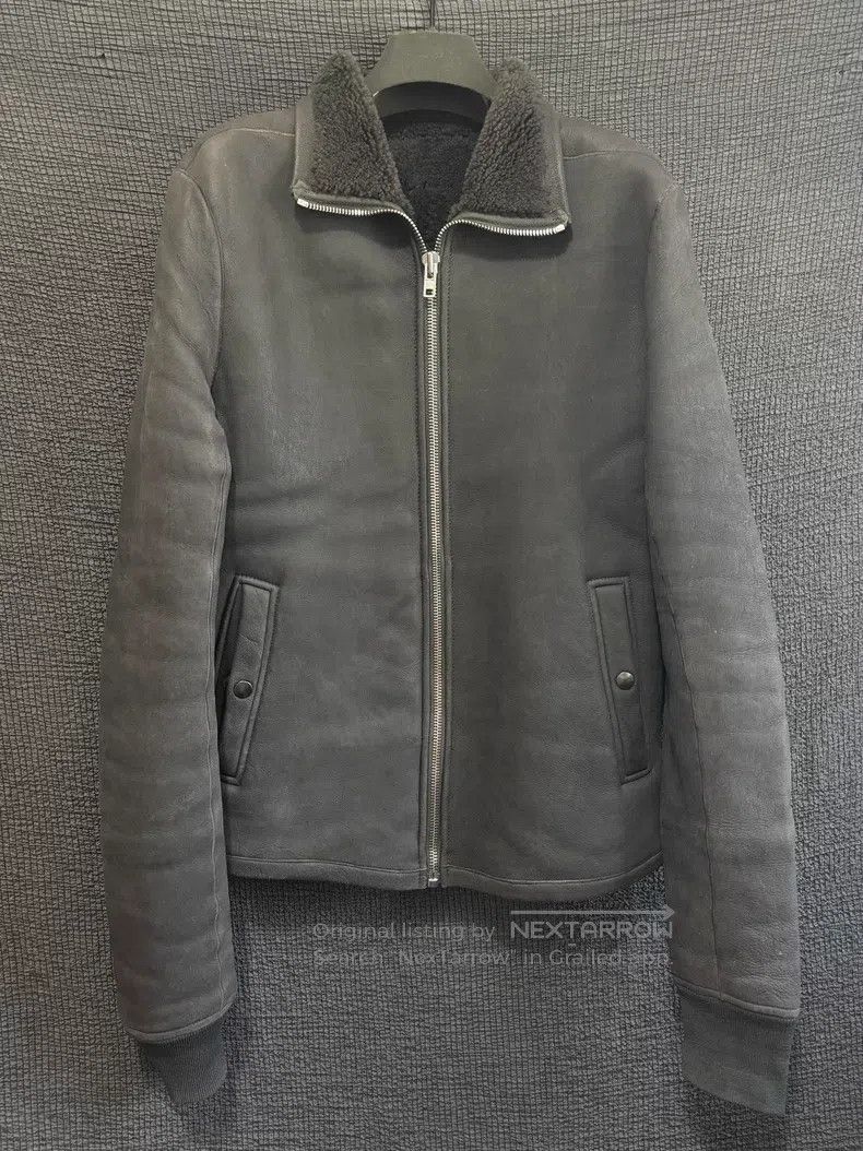 Rick Owens Rick Owens Lambskin fur-lined zip-up leather jacket Size US M / EU 48-50 / 2 - 1 Thumbnail