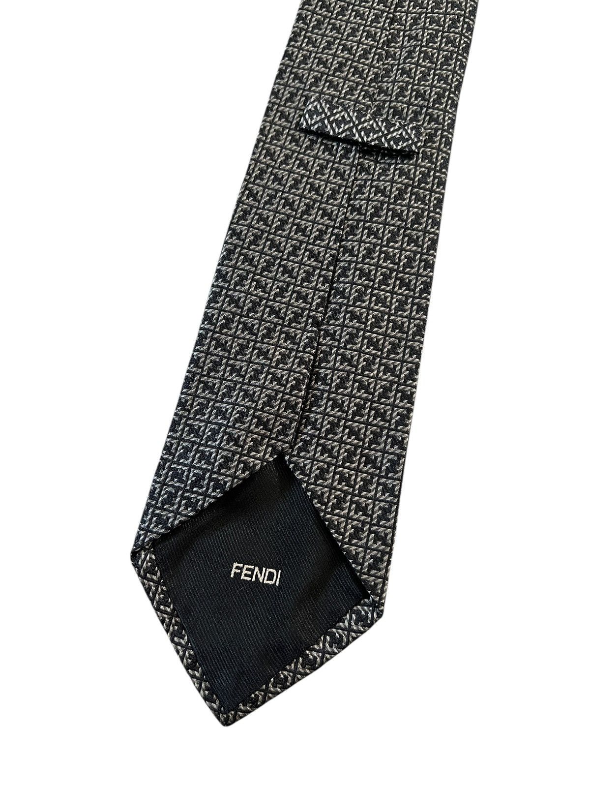 Fendi Vintage Fendi Monogram Silk Tie Size ONE SIZE - 4 Thumbnail