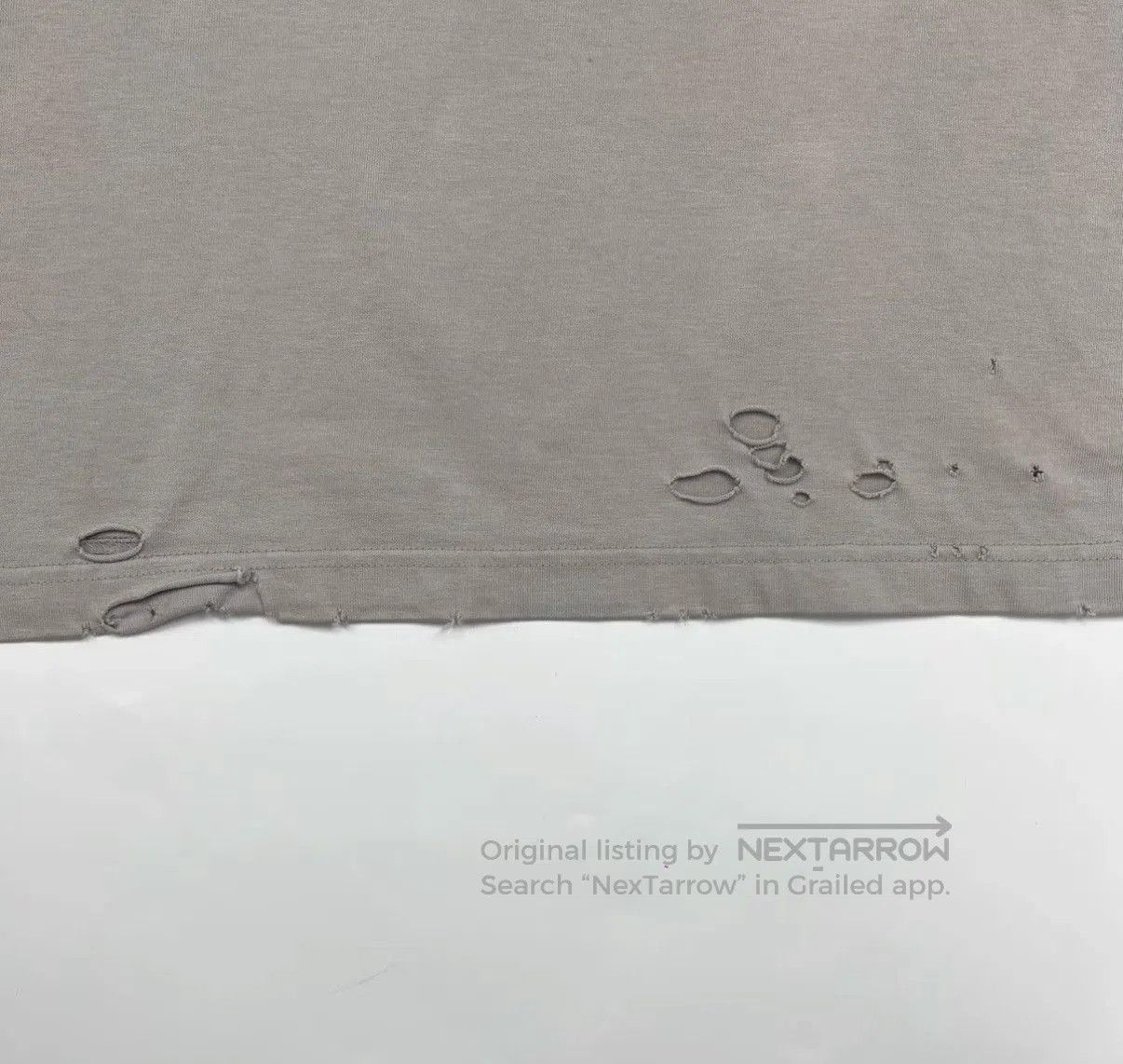 Balenciaga Gray Distressed Short-Sleeve Shirt. Size US S / EU 44-46 / 1 - 6 Thumbnail