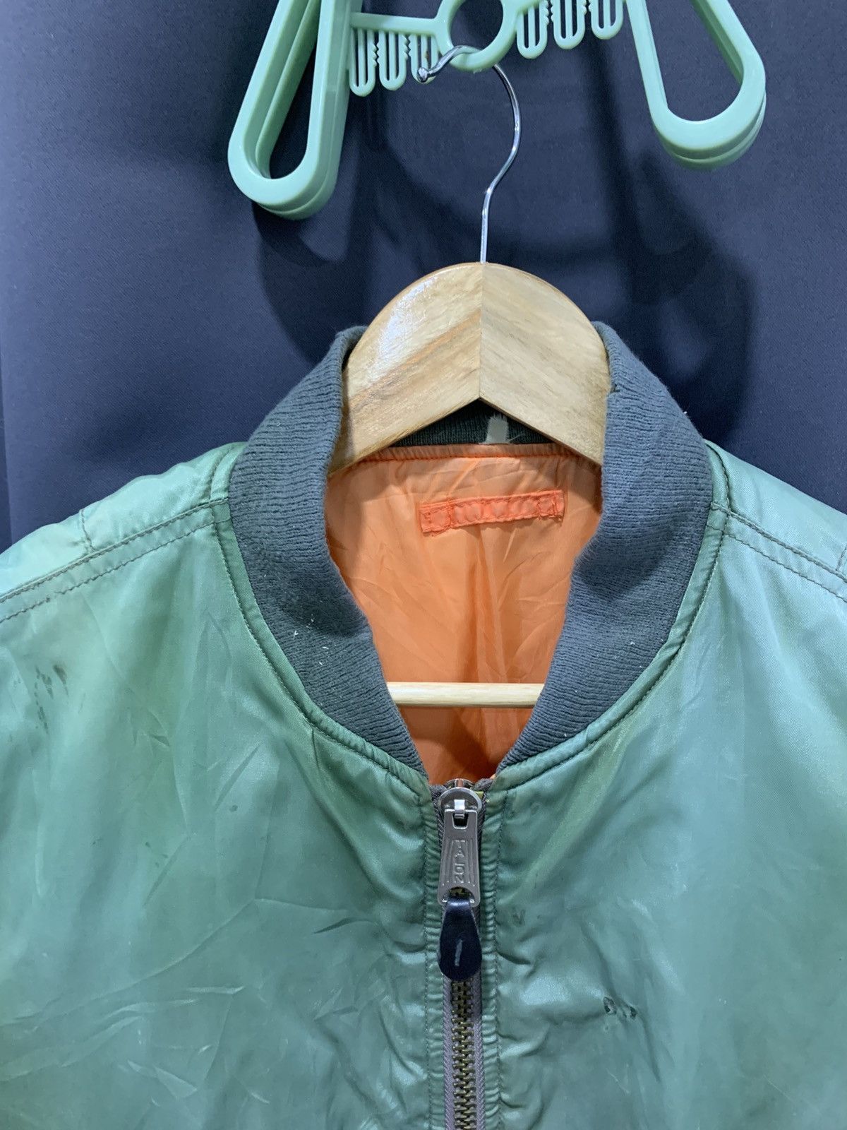 Vintage VINTAGE 1990S BOMBER JACKET TALON ZIP Size US L / EU 52-54 / 3 - 3 Thumbnail
