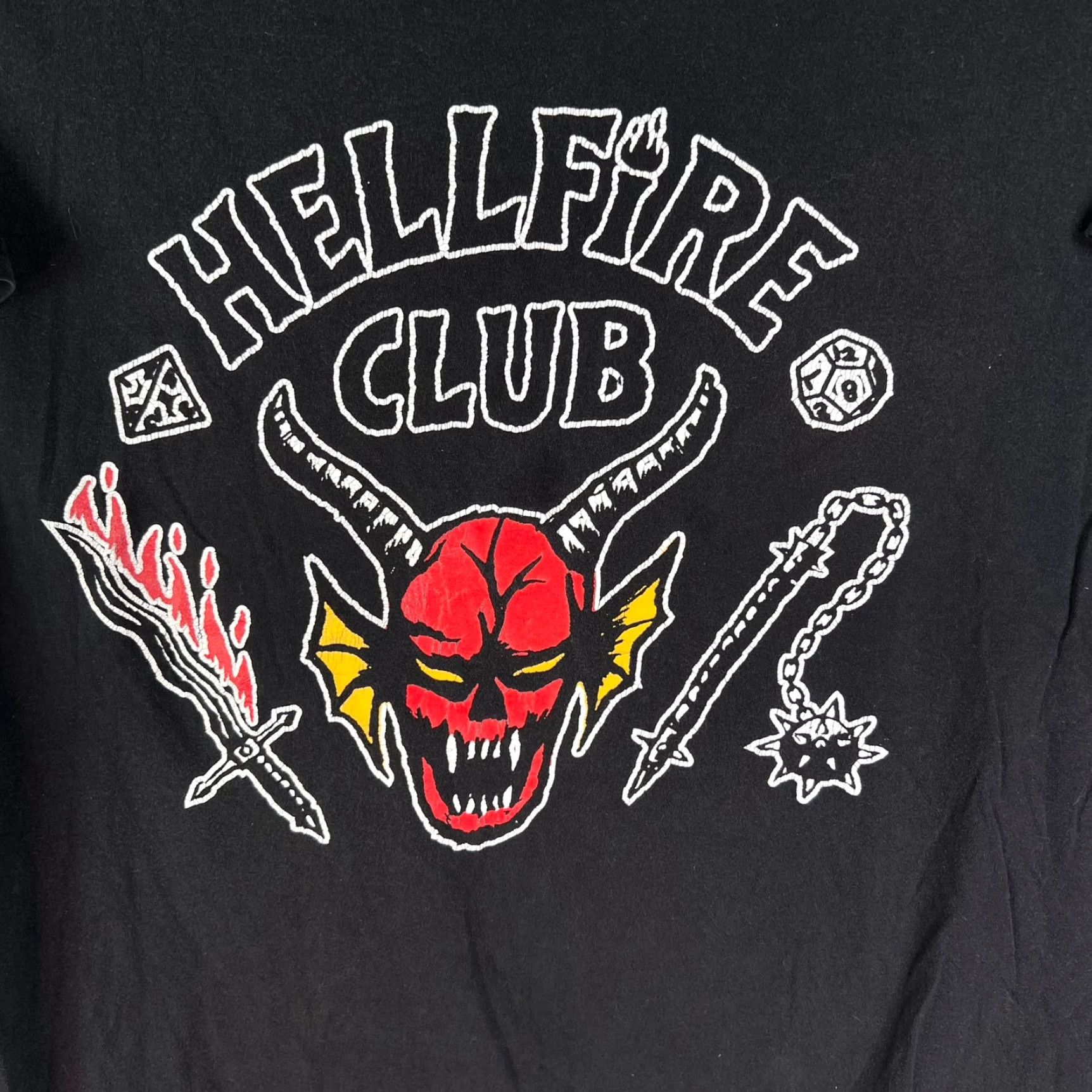 Vintage Stranger Things Hellfire's Club T Shirt Adult XL Black Graphix Tee Shirt Mens Size US XL / EU 56 / 4 - 2 Thumbnail