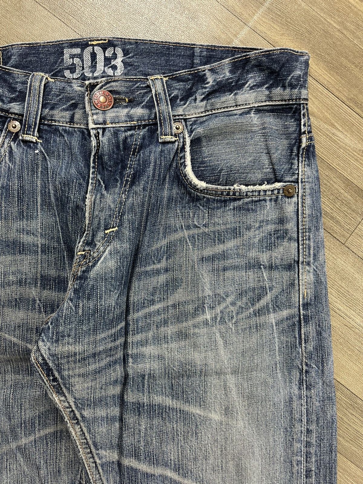 Hysteric Glamour Vintage Edwin 503 Distressed Faded Flared Jeans Lgb Style Size US 32 / EU 48 - 6 Thumbnail
